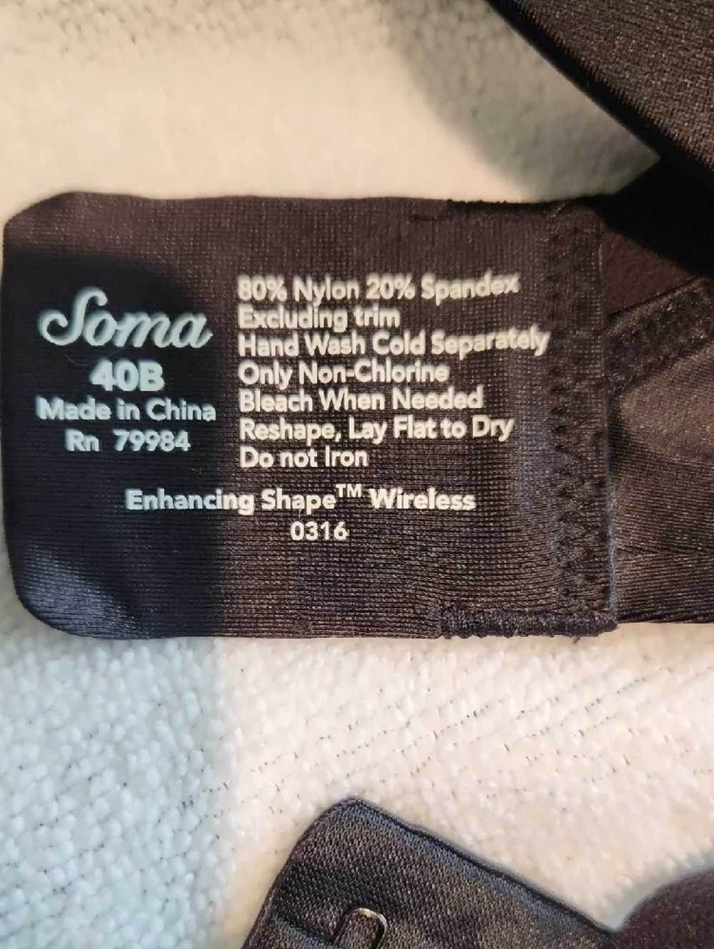 Soma Black Smooth T-Shirt Bra Duo
